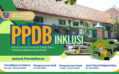 HASIL SELEKSI PPDB JALUR INKLUSI SMAN 3 SRAGEN